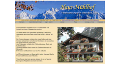 Desktop Screenshot of muehlhof-mittenwald.de